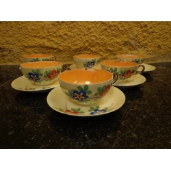 Conjunto Xícaras Porcelana Casca de Ovo