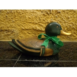 Pato Gesso Pintado a Mão