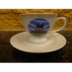 Xícara de Coleção em Porcelana Brasilia