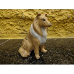 Antigo Cachorro Collie Em Biskui - C 3688