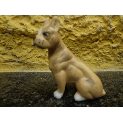Antigo Cachorro Boxer Em Biskui - C 3689