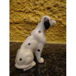 Antigo Cachorro Dalmata Em Biskui - C 3690