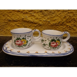 Antigo Conjunto Tete E Tete Em Porcelana - R 6002