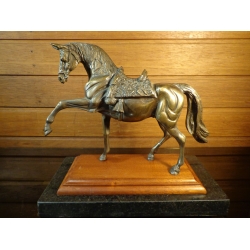 Antiga Escultura Cavalo Bronze - R 6306