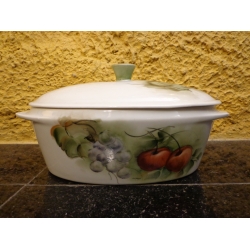 Antigo Terrine Em Porcelana - R 6321