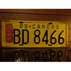 Placa Automotiva Amarela RS - BD 8466